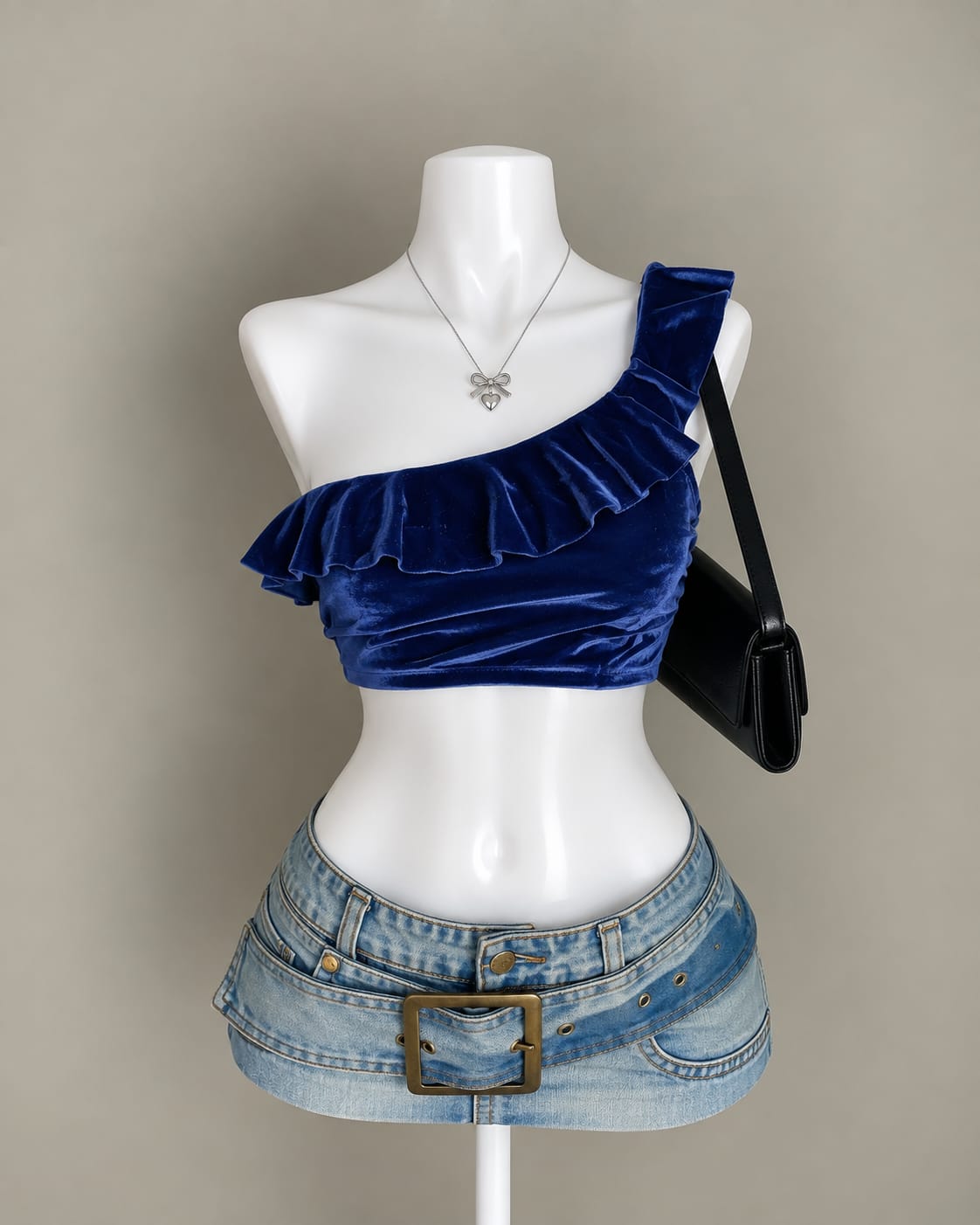 Royal Blue Crop Top