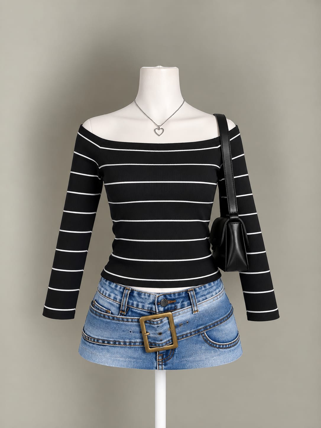 Black Striped Top