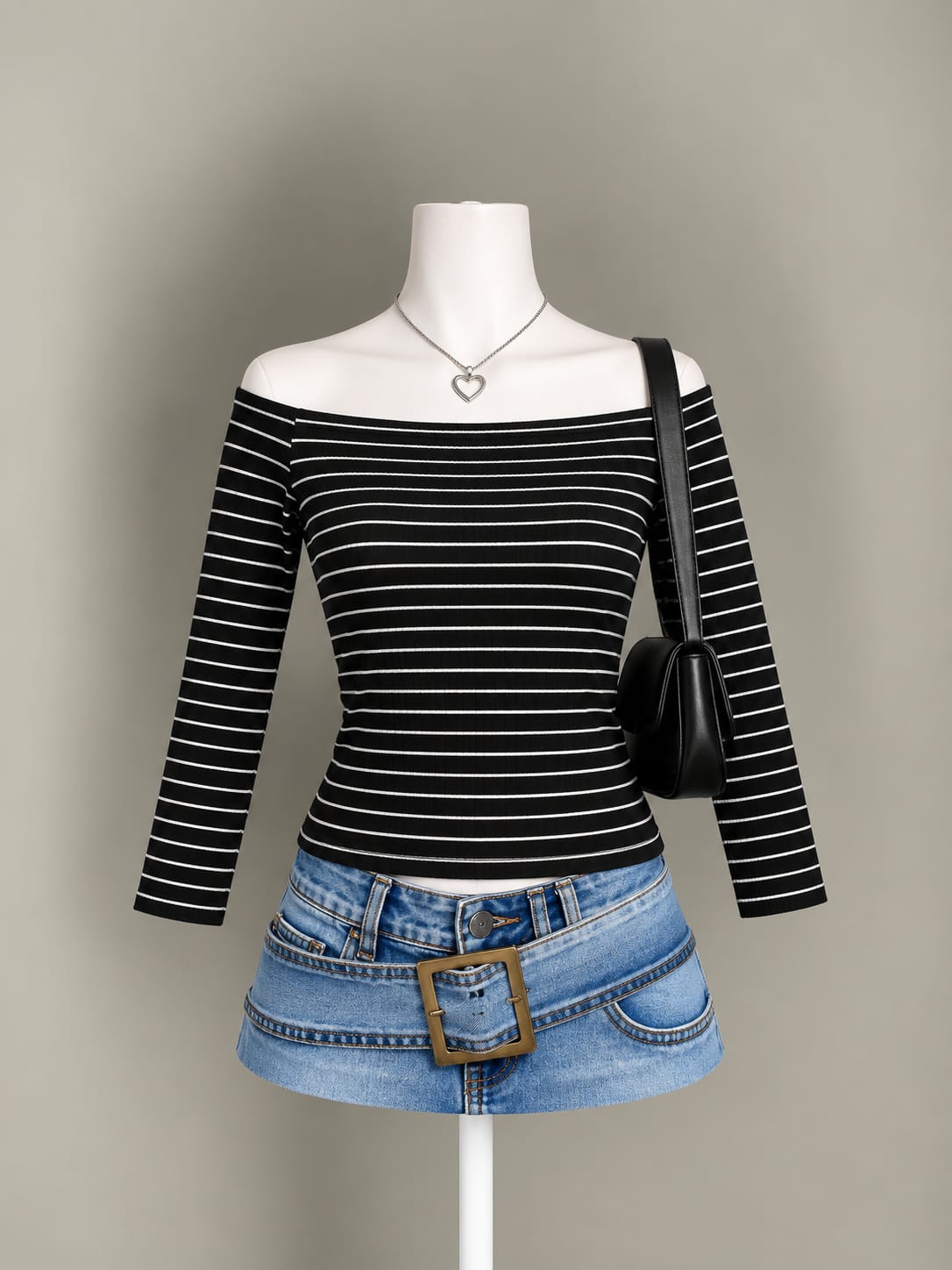 Black Striped Top