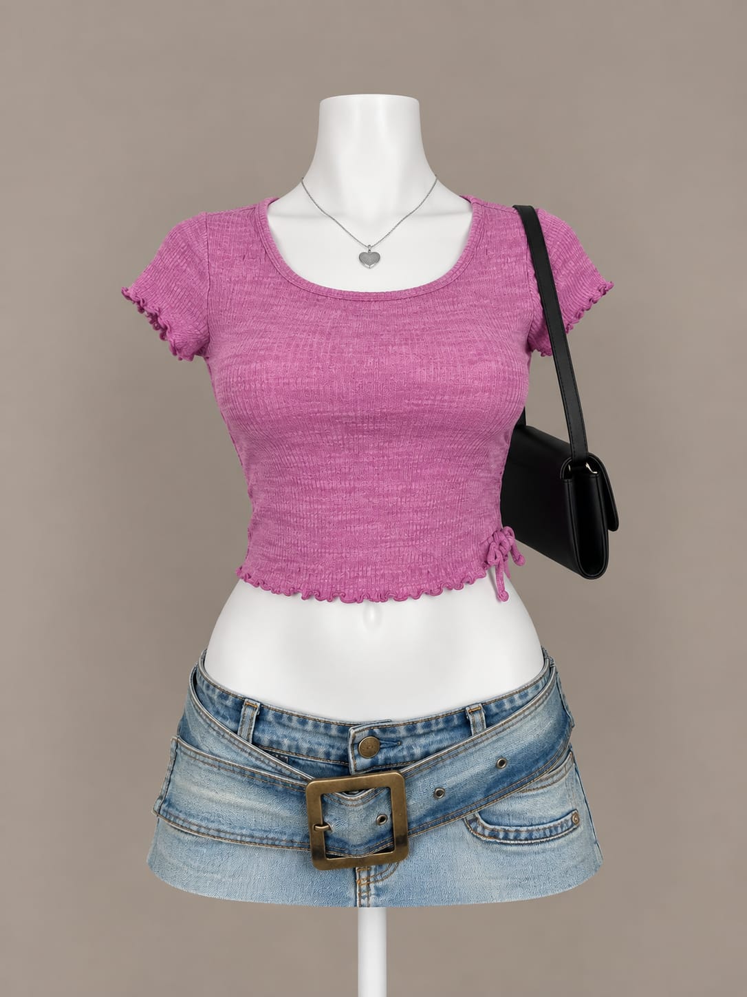Pink Crop Top