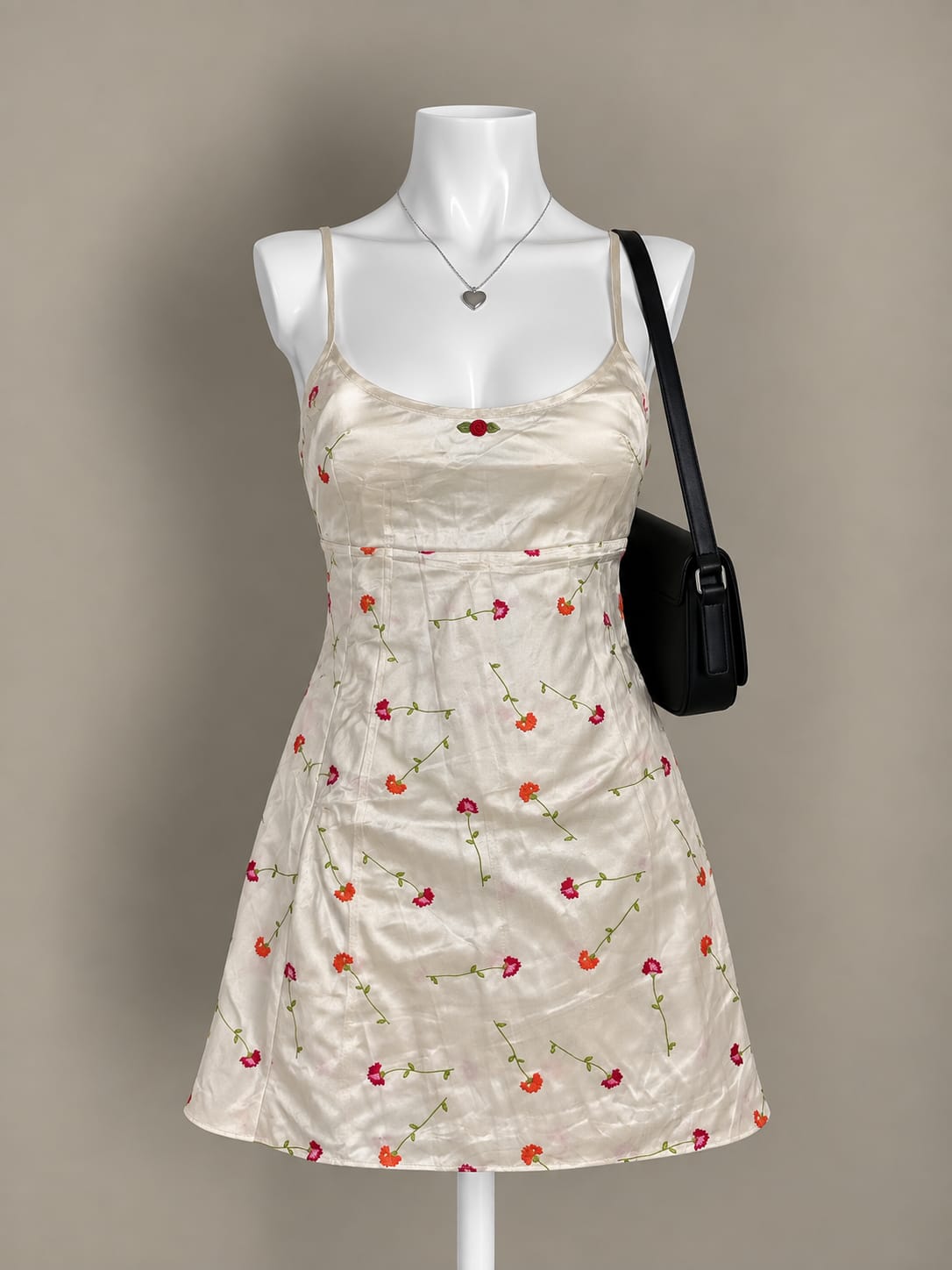 Ivory Floral Dress