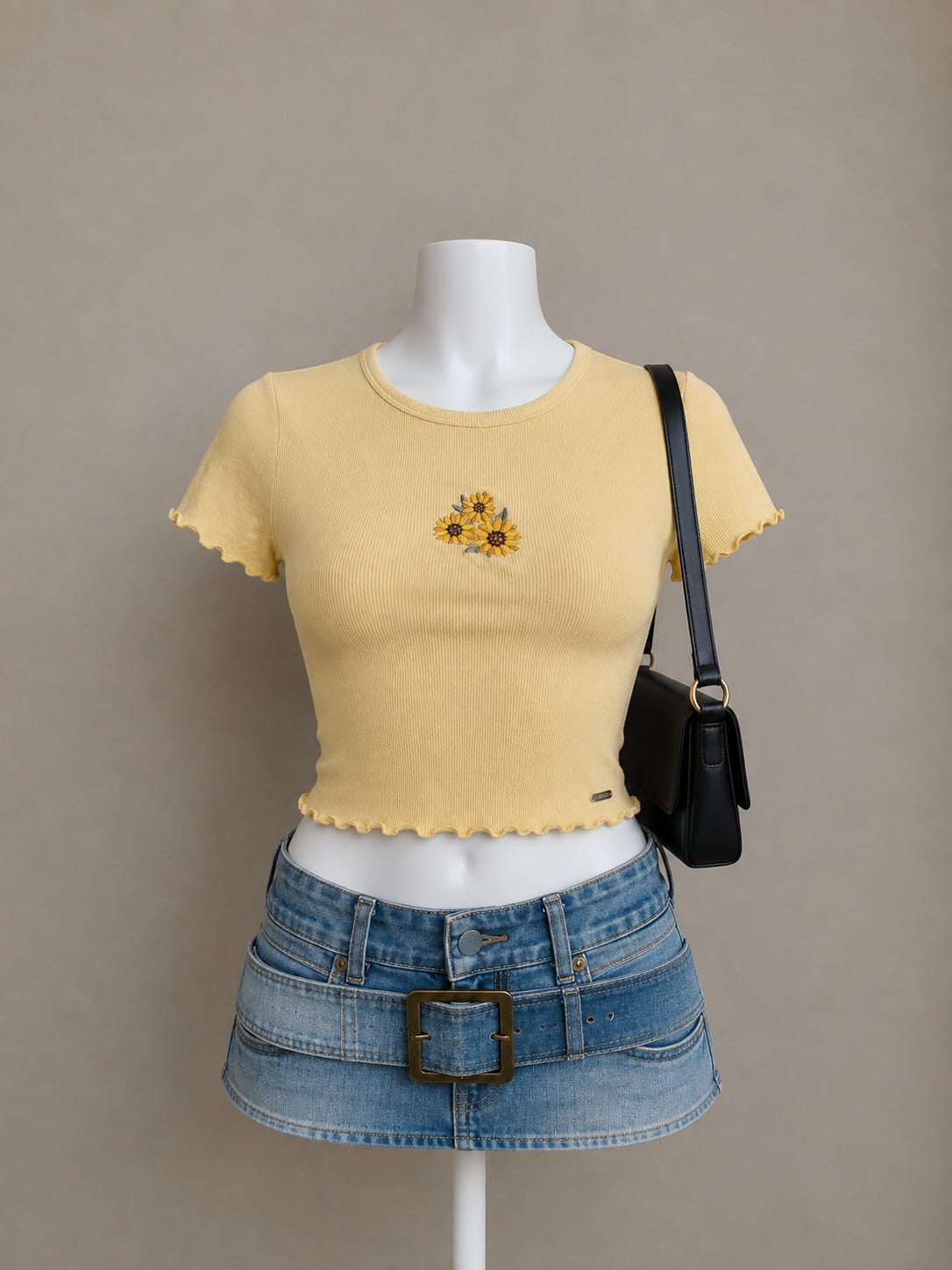 Yellow Crop Top