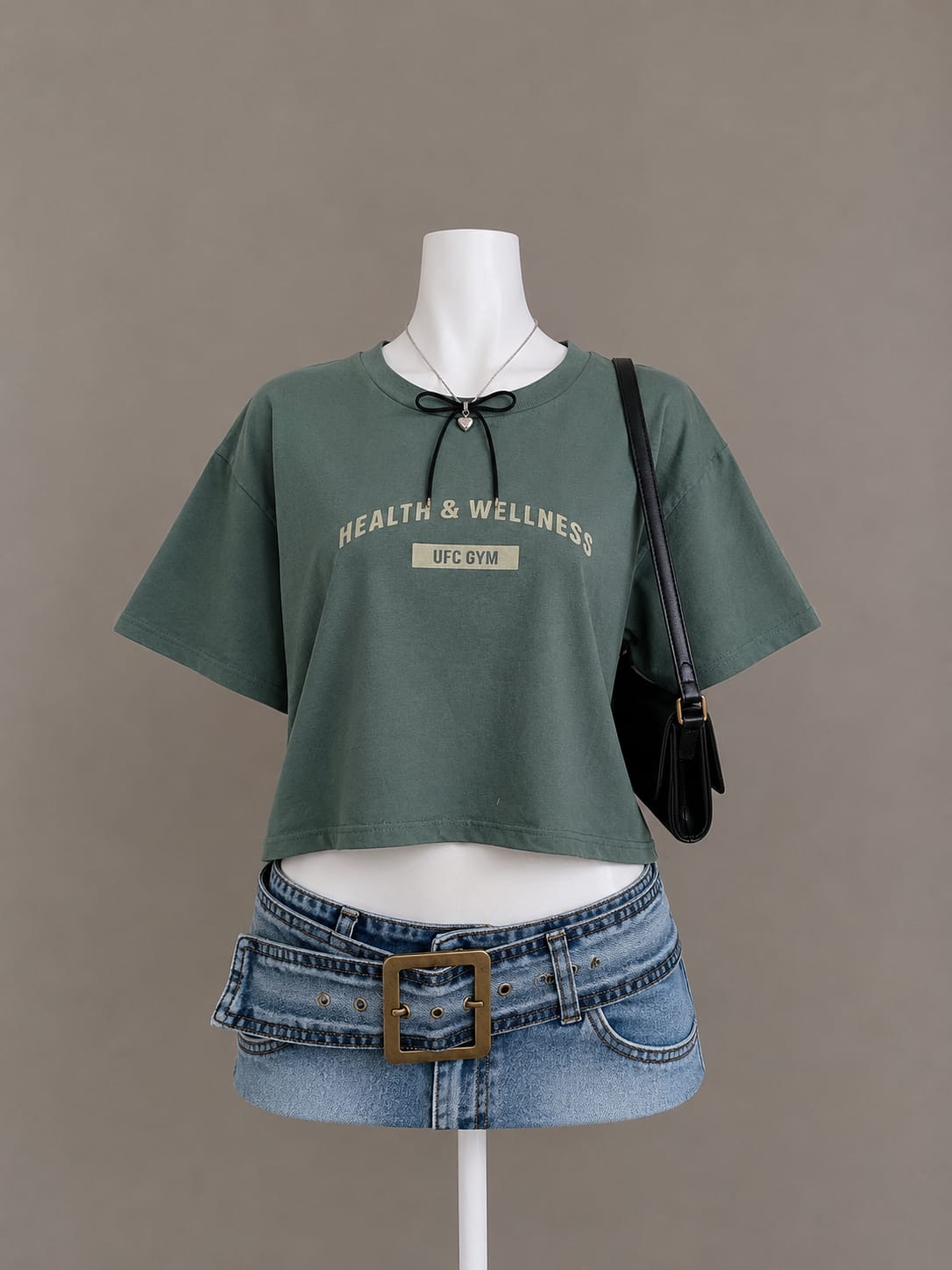Green Crop Top