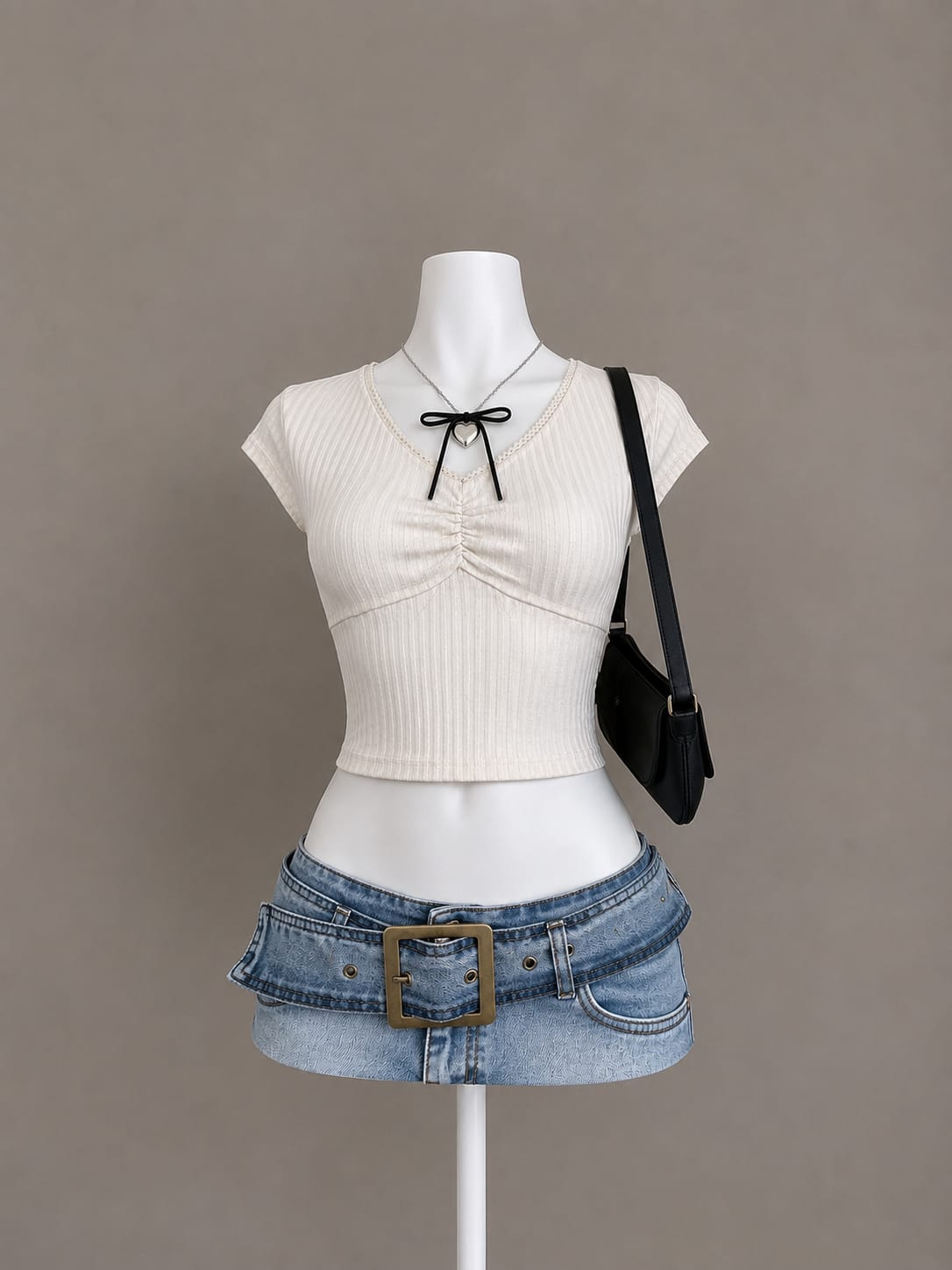 White Crop Top