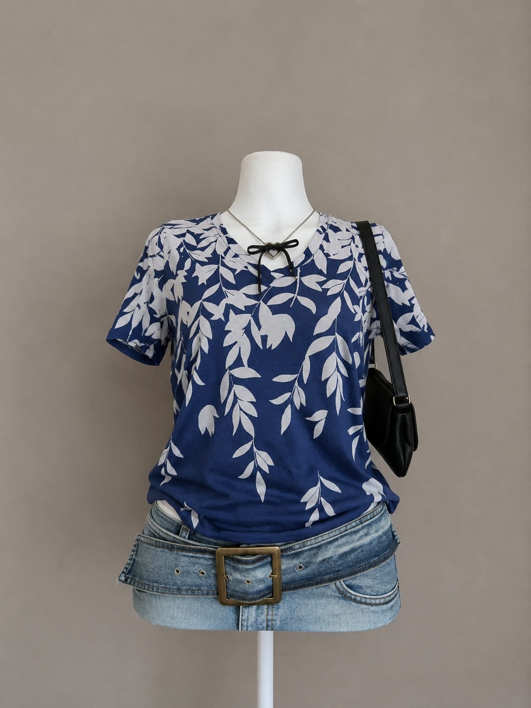 Blue Printed Top