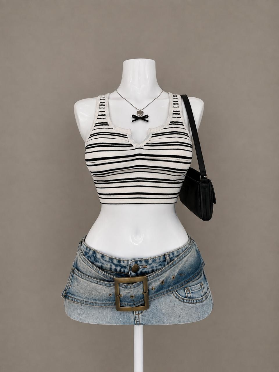 White Crop Top