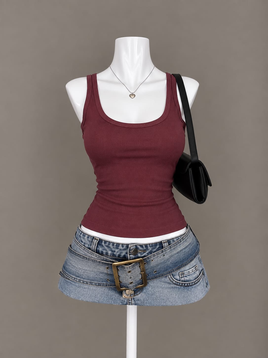 Burgundy Tank Top