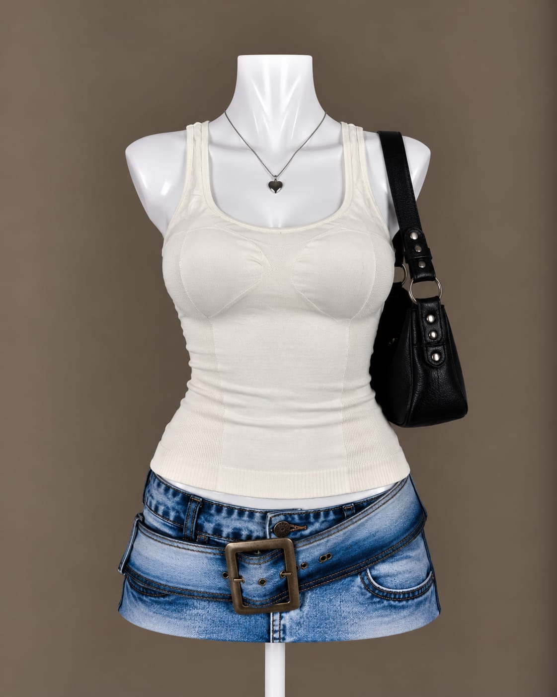 Cream Tank Top