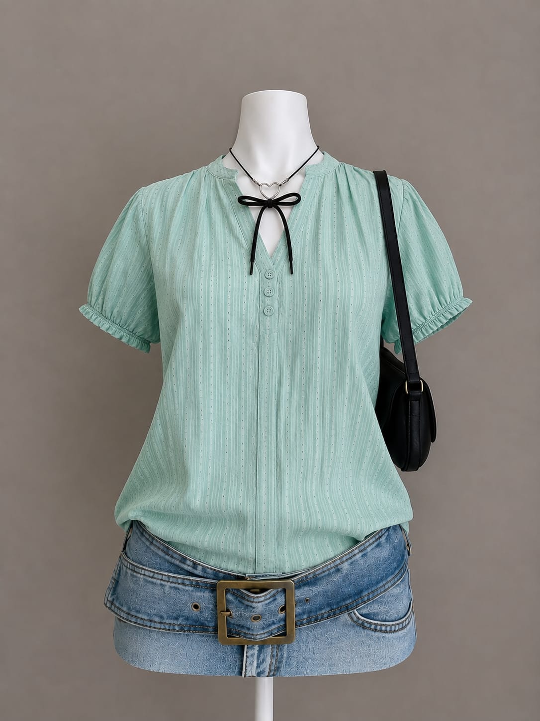 Mint Green Blouse