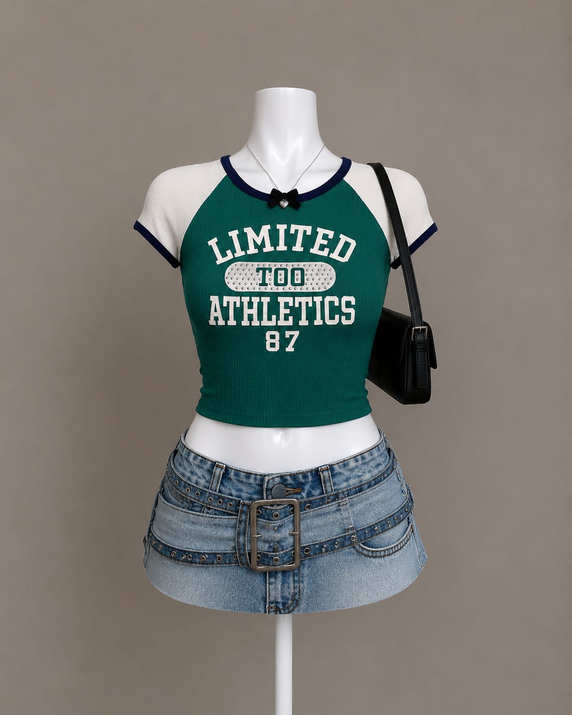 Green Crop Top
