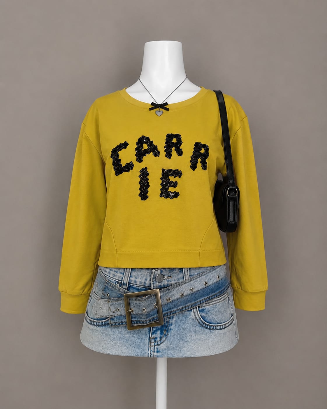 Mustard Crop Top