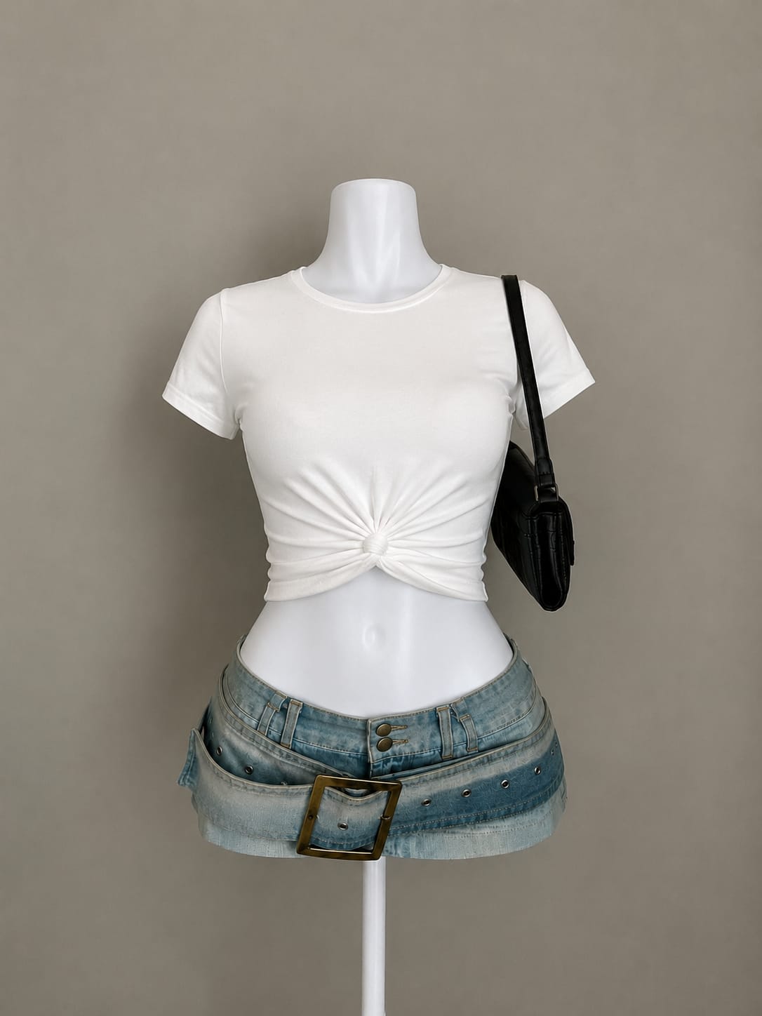 White Crop Top