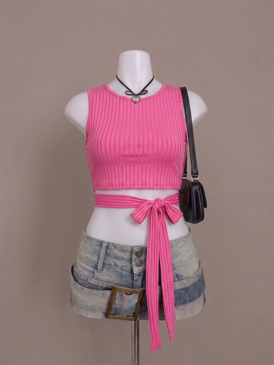 Hot Pink Crop Top