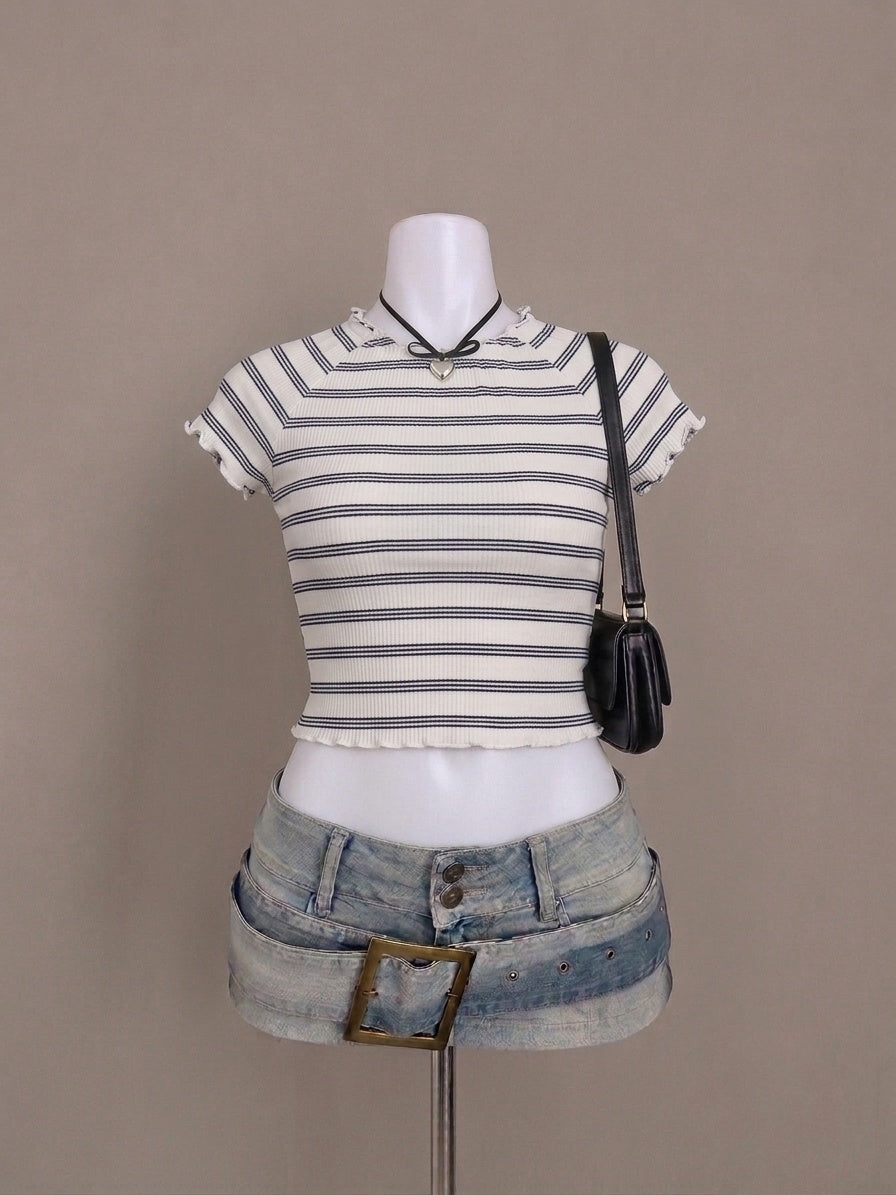 White Crop Top