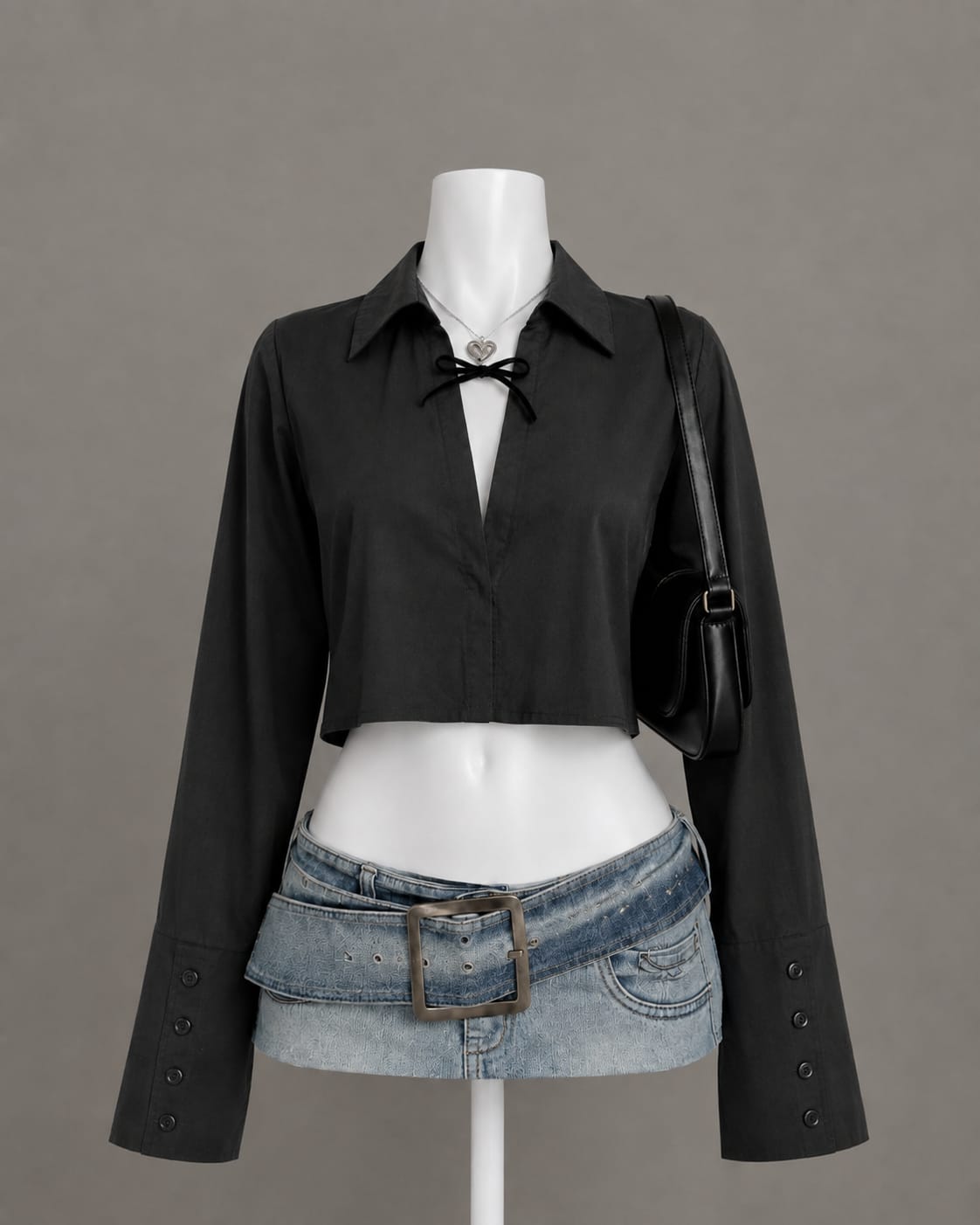 Black Crop Top
