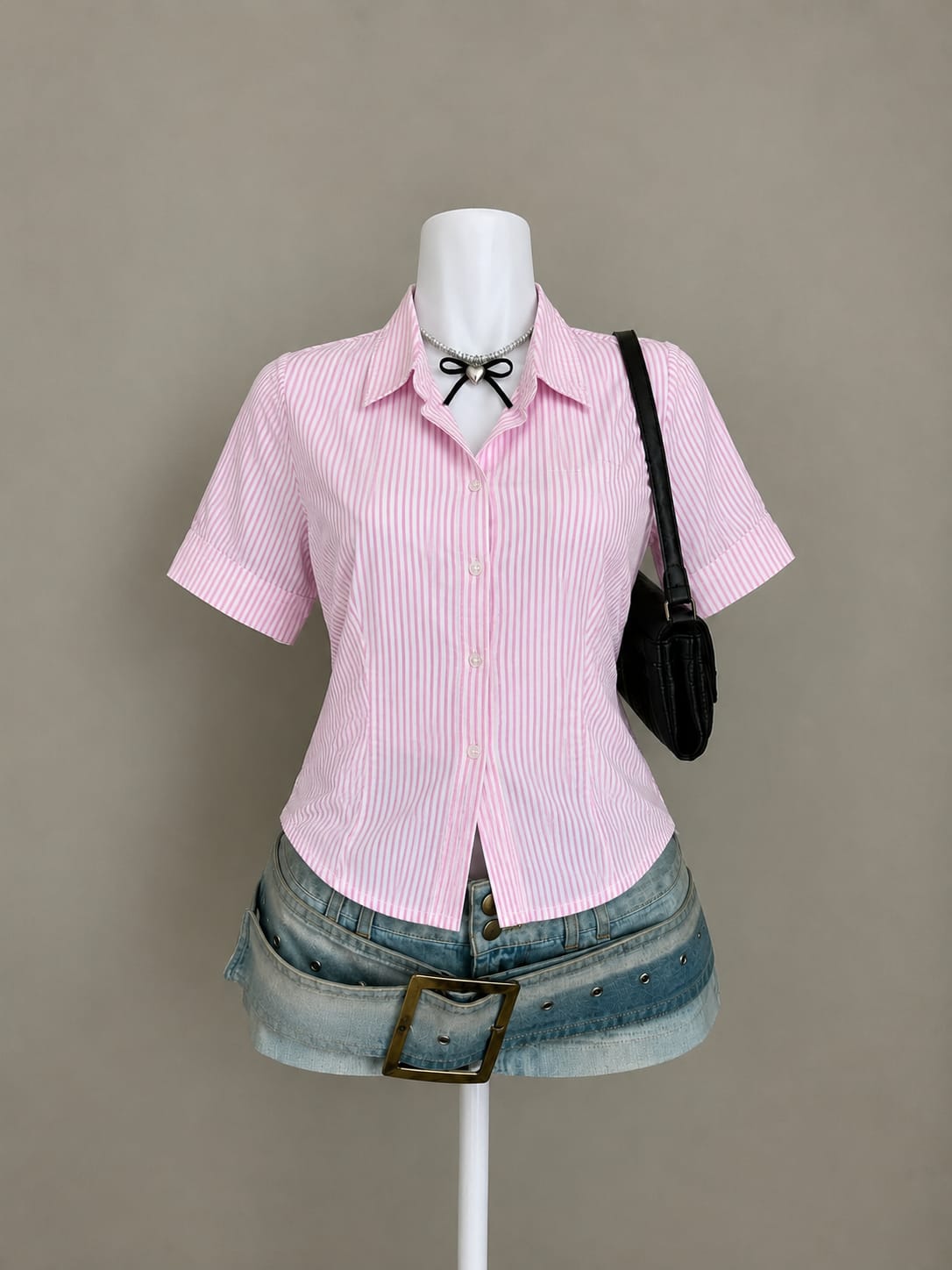 Pink Striped Shirt