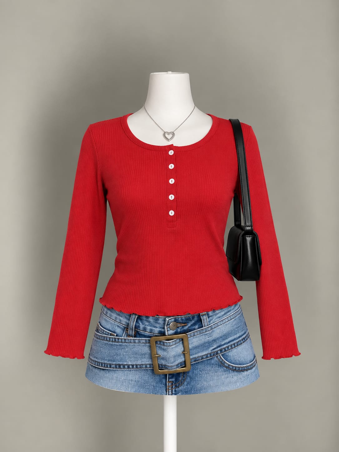Red Crop Top