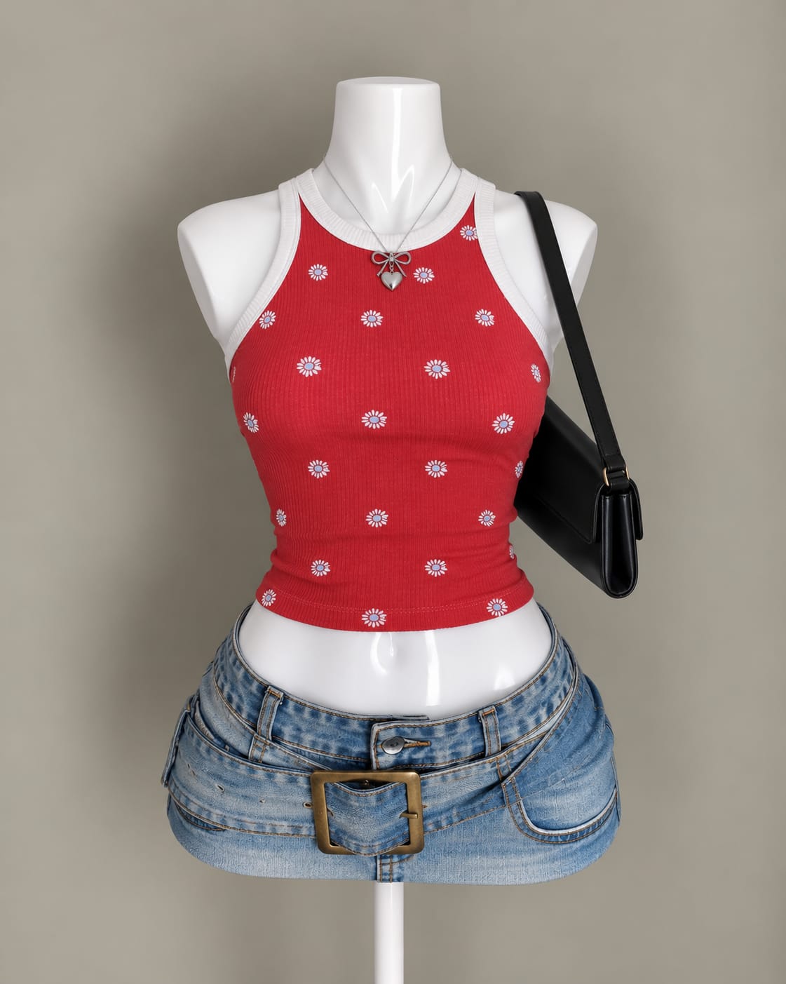 Red Crop Top