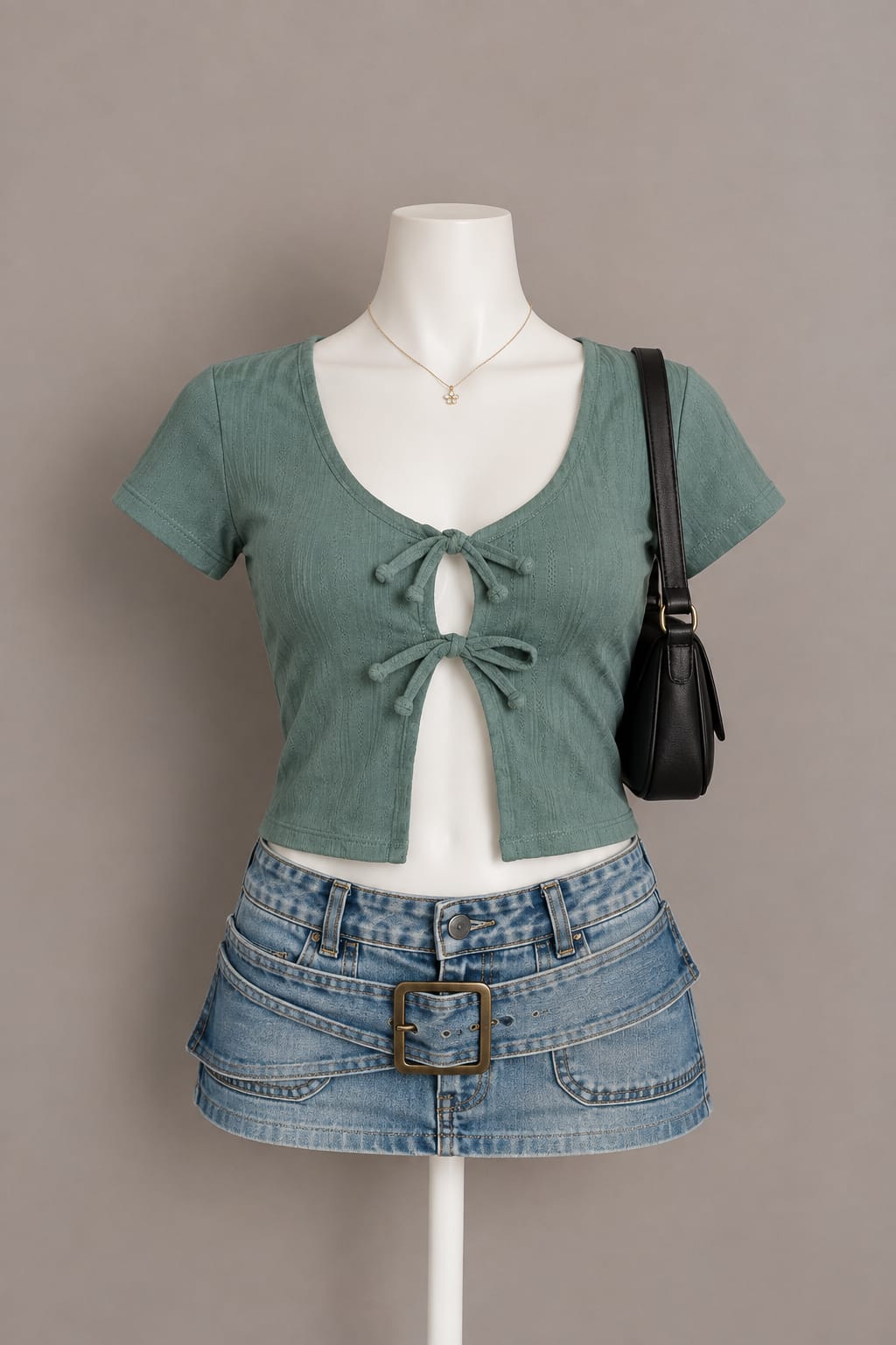 Sage Green Crop Top