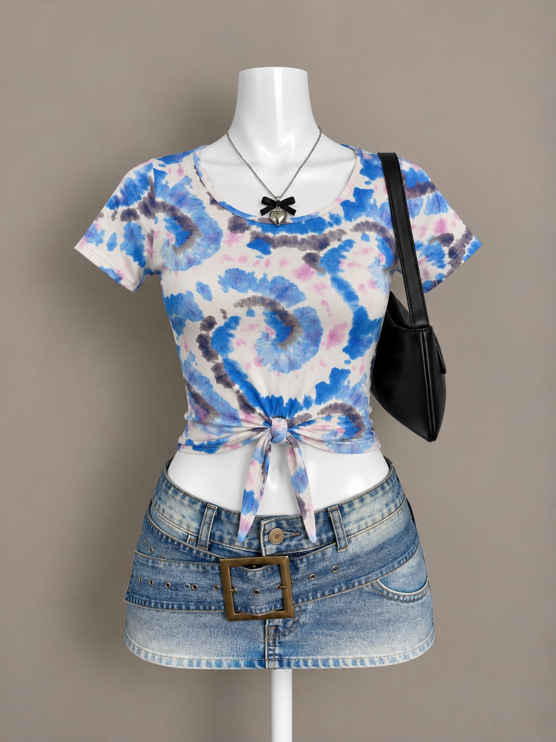 Blue Crop Top