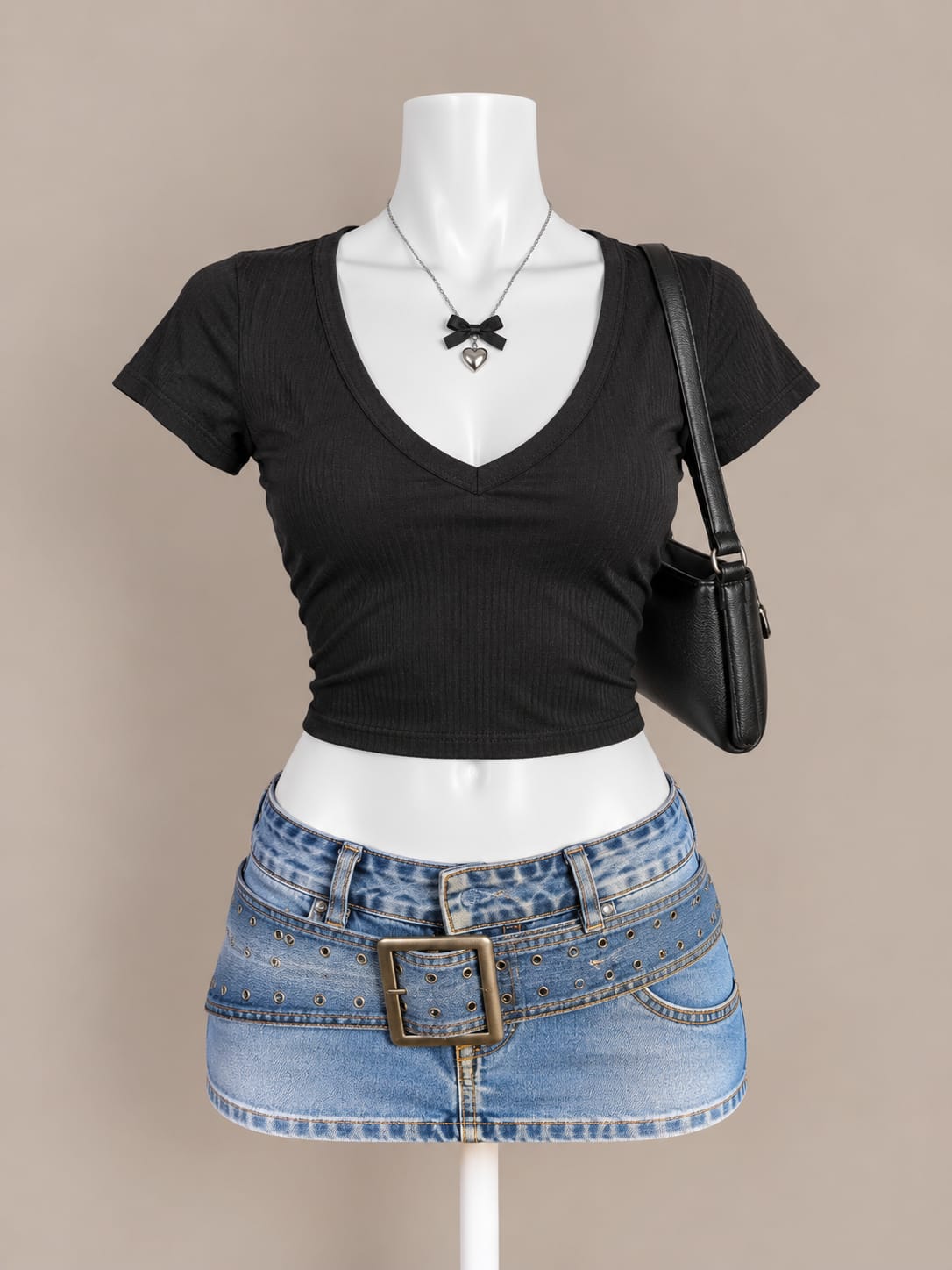 Black Crop Top