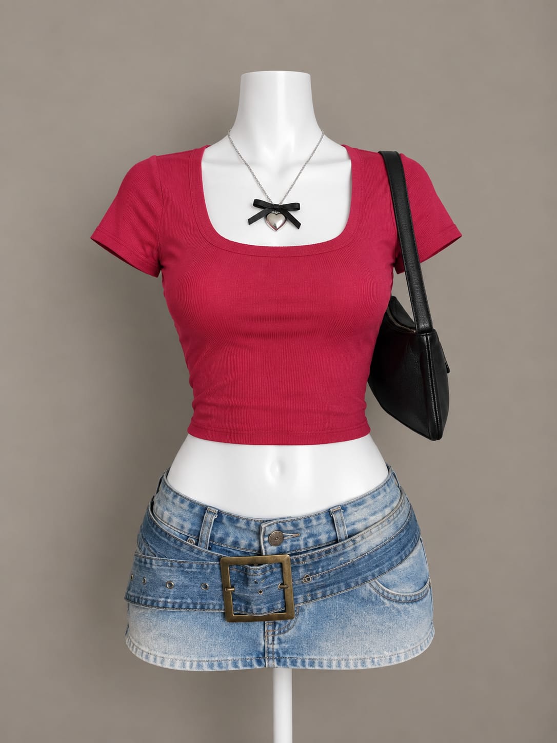 Red Crop Top