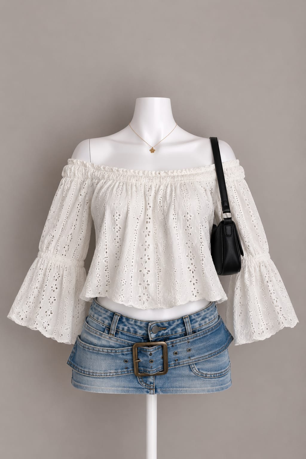 White Off Shoulder Top
