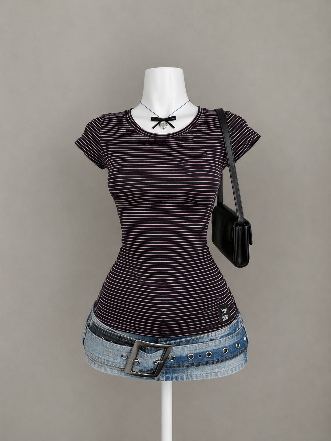 Black and Pink Top