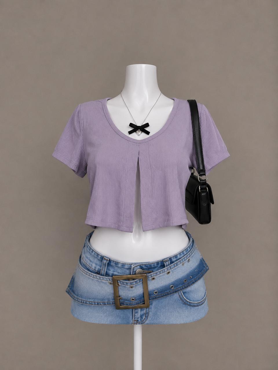 Lavender Crop Top