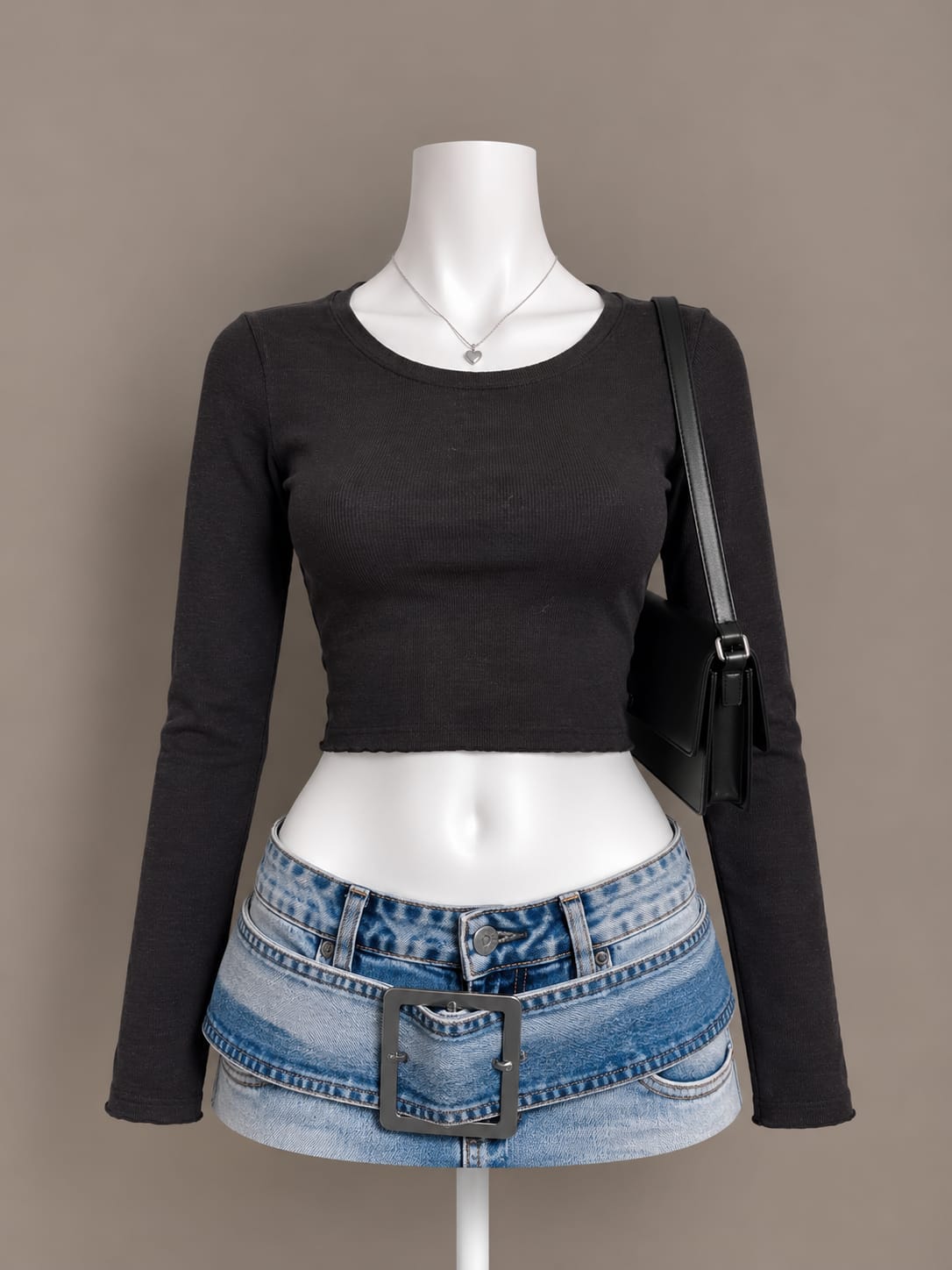 Black Crop Top