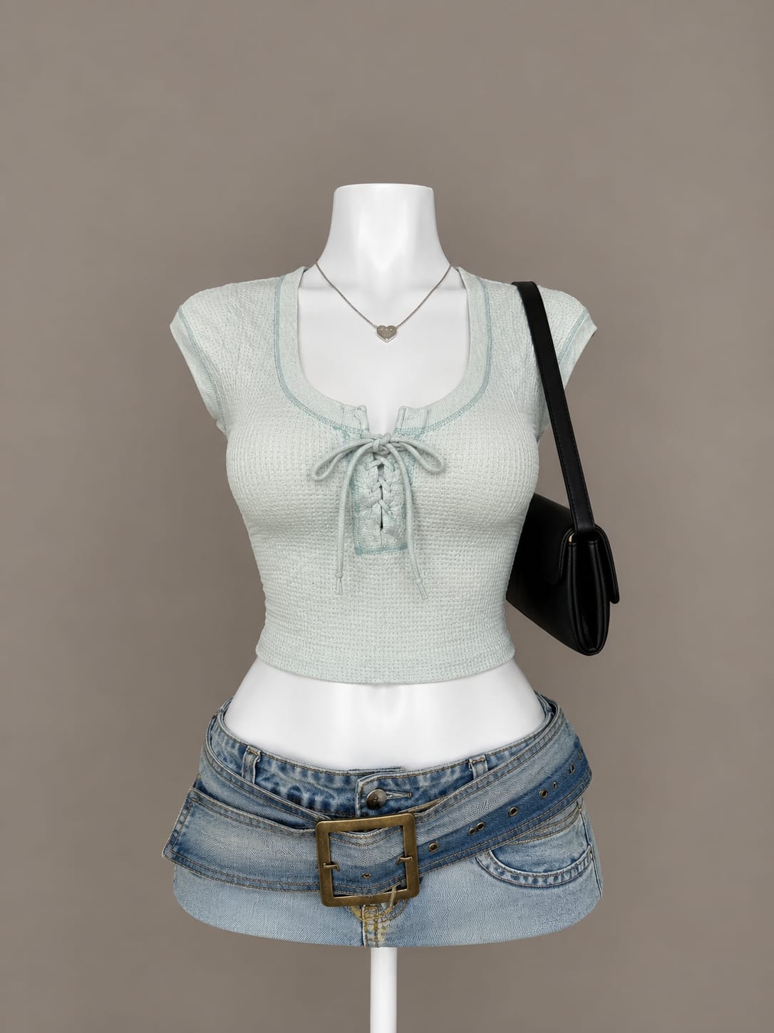 Mint Green Crop Top