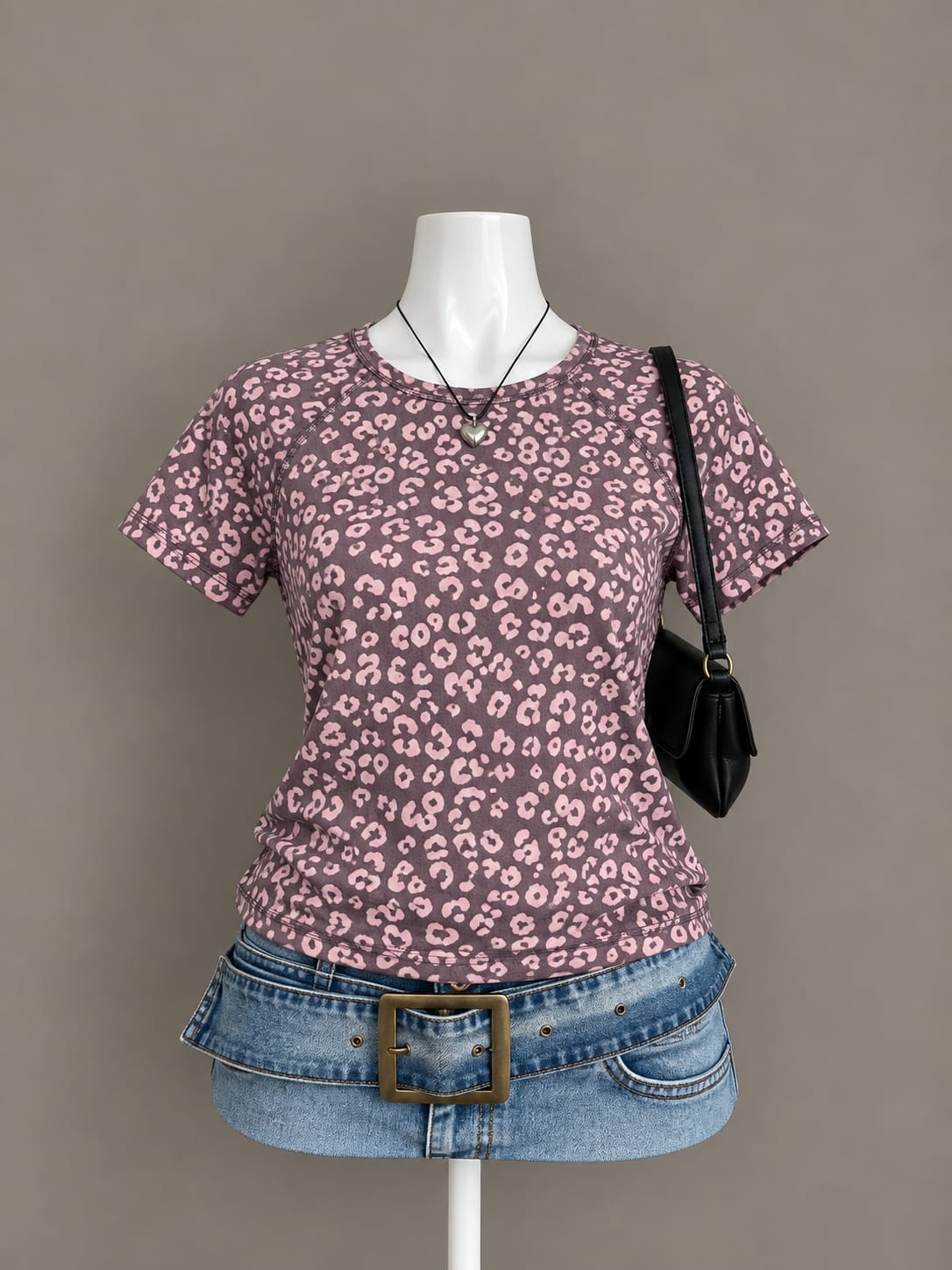 Mauve Printed T-Shirt