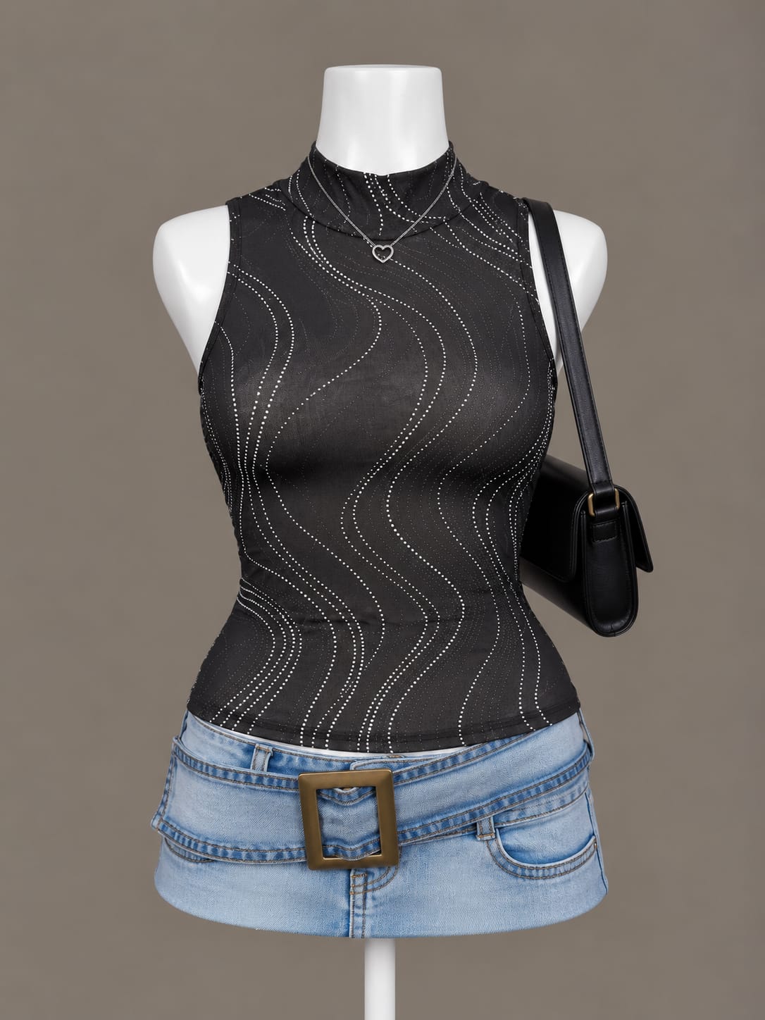 Black Sleeveless Top