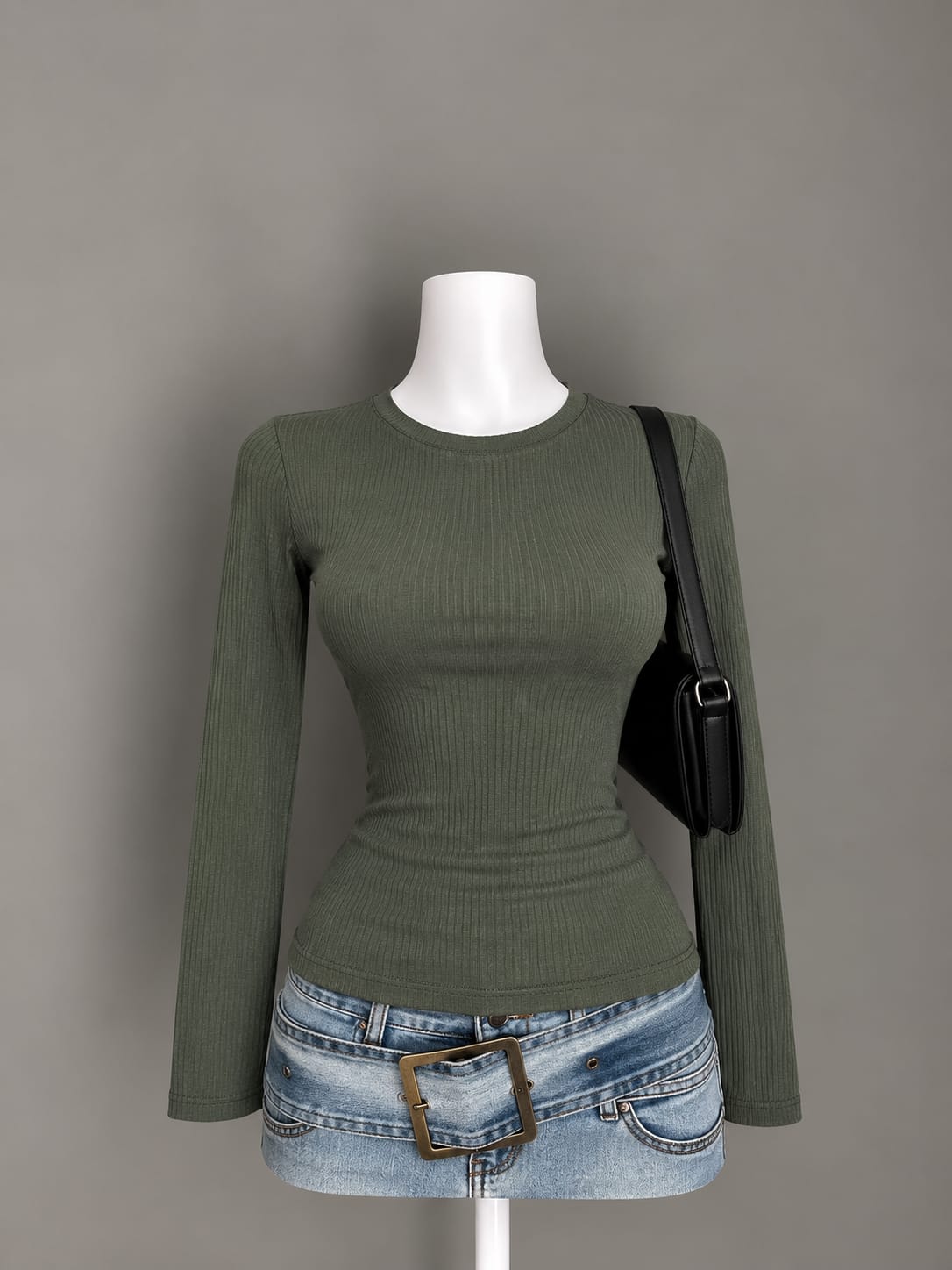 Olive Green Top