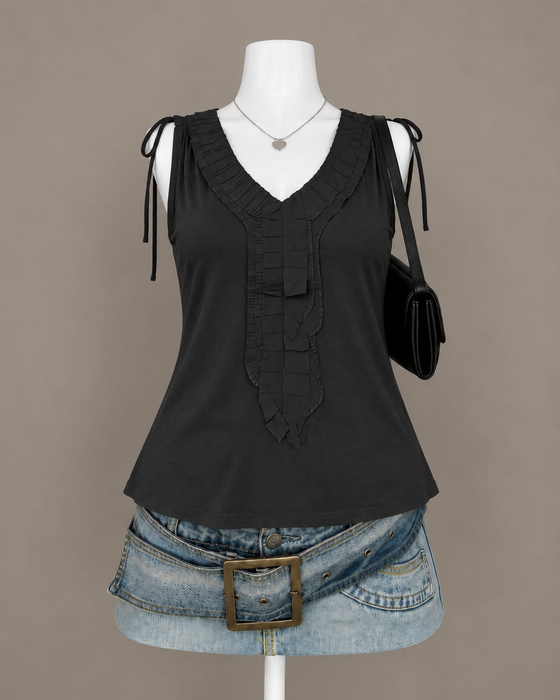 Black Sleeveless Top