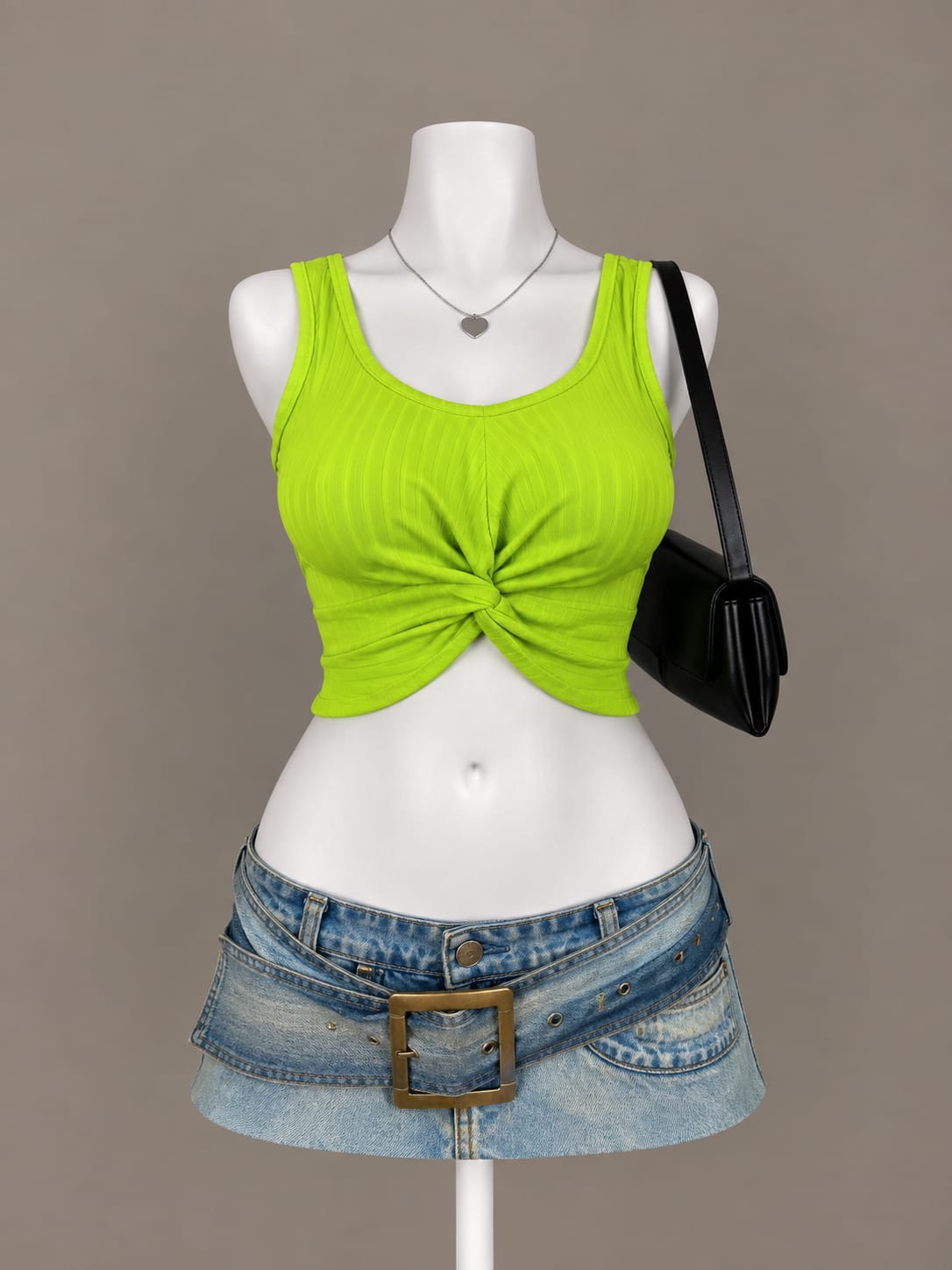 Neon Green Crop Top