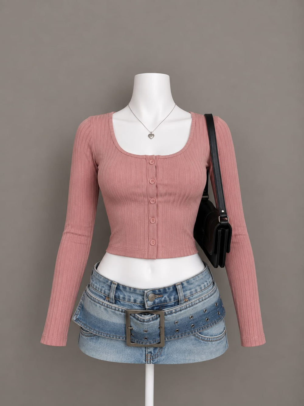 Dusty Pink Crop Top