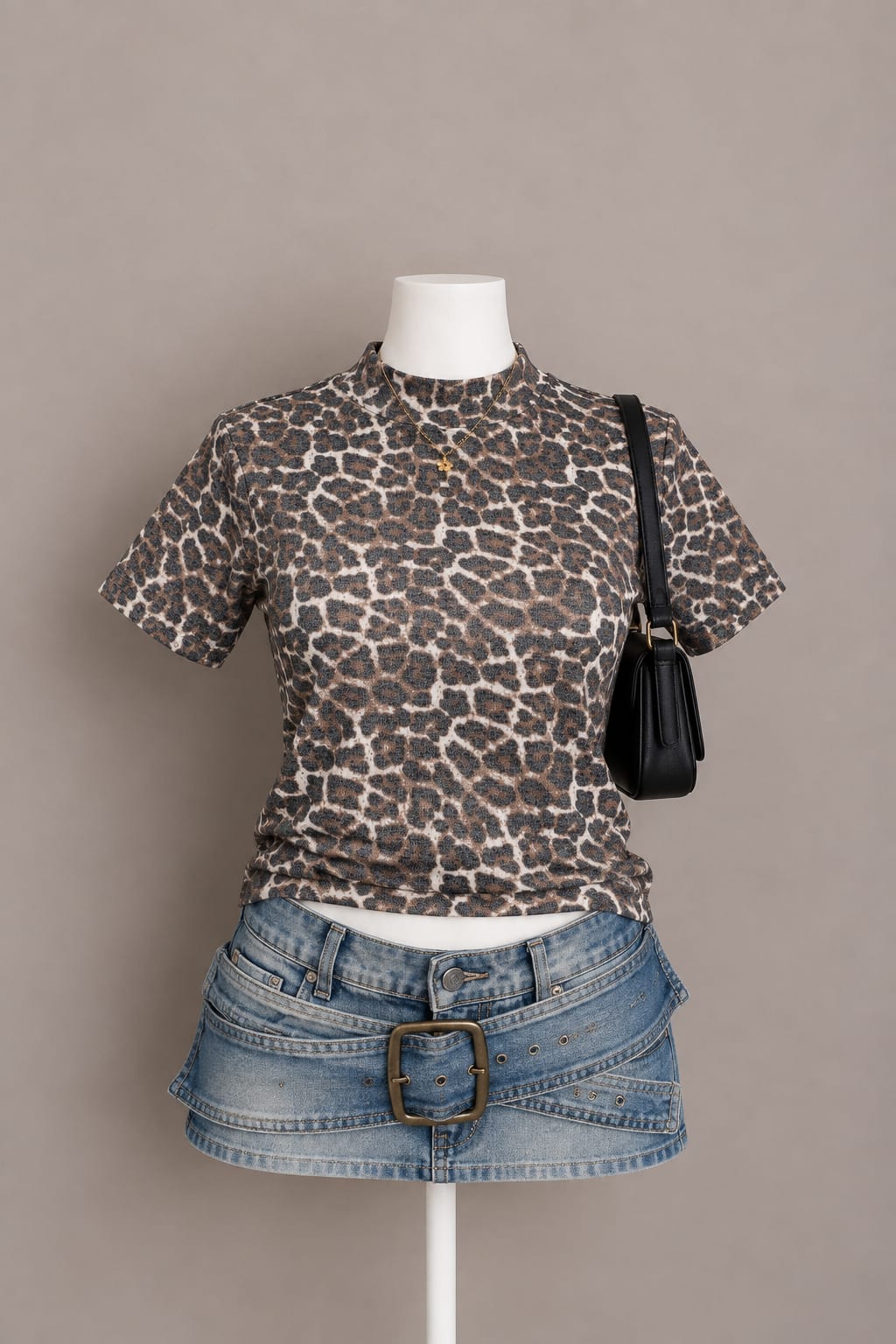 Brown Leopard Top