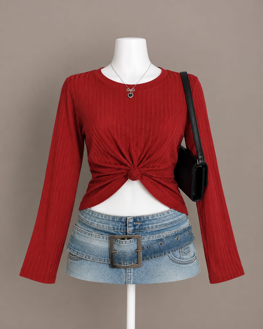 Red Crop Top