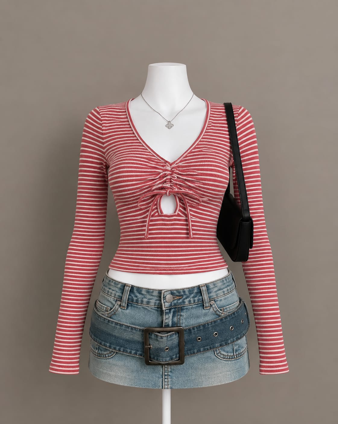 Red Striped Top