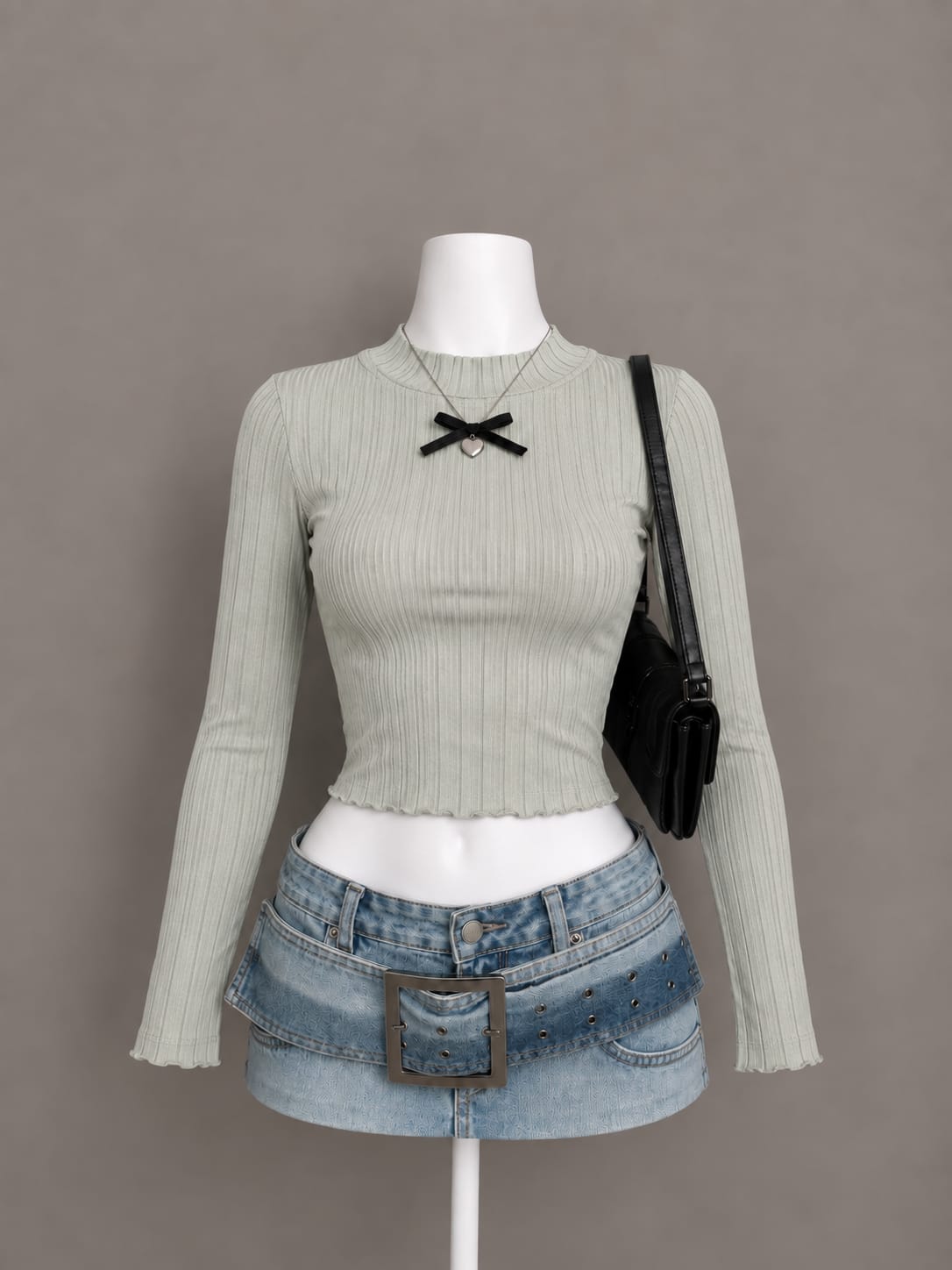 Light Green Crop Top
