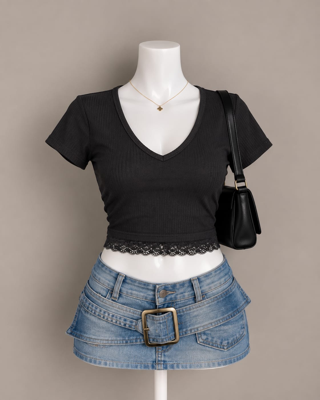 Black Crop Top