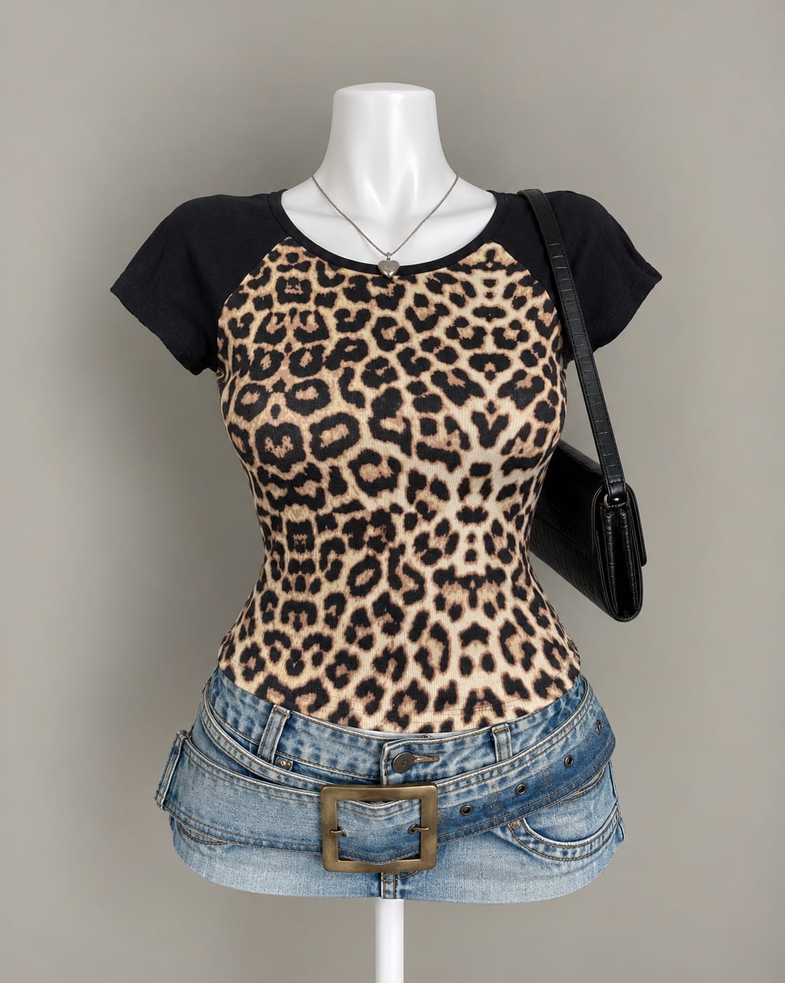 Brown Leopard Top