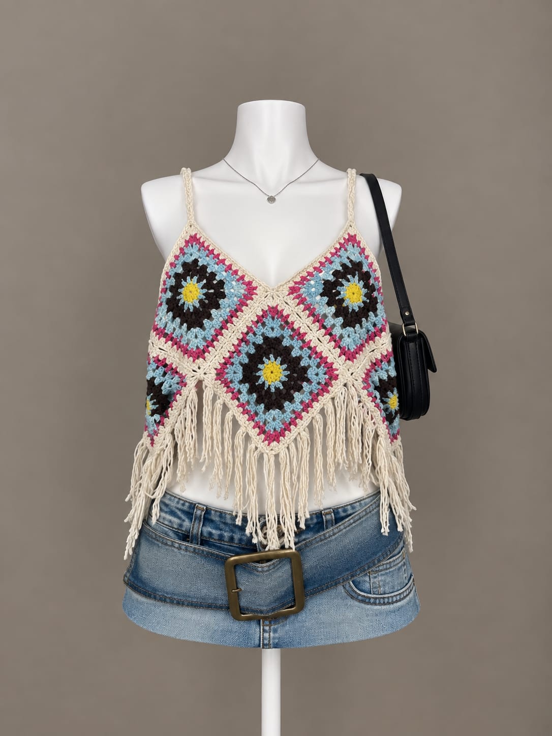 Multicolor Crochet Top