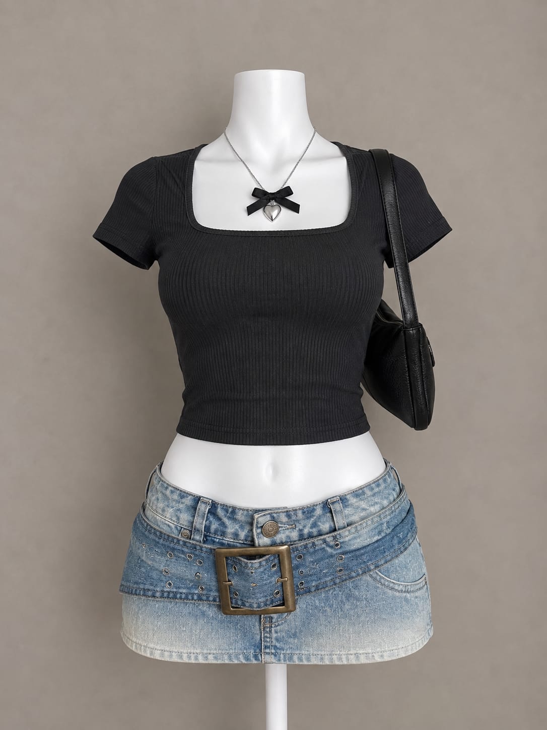 Black Crop Top