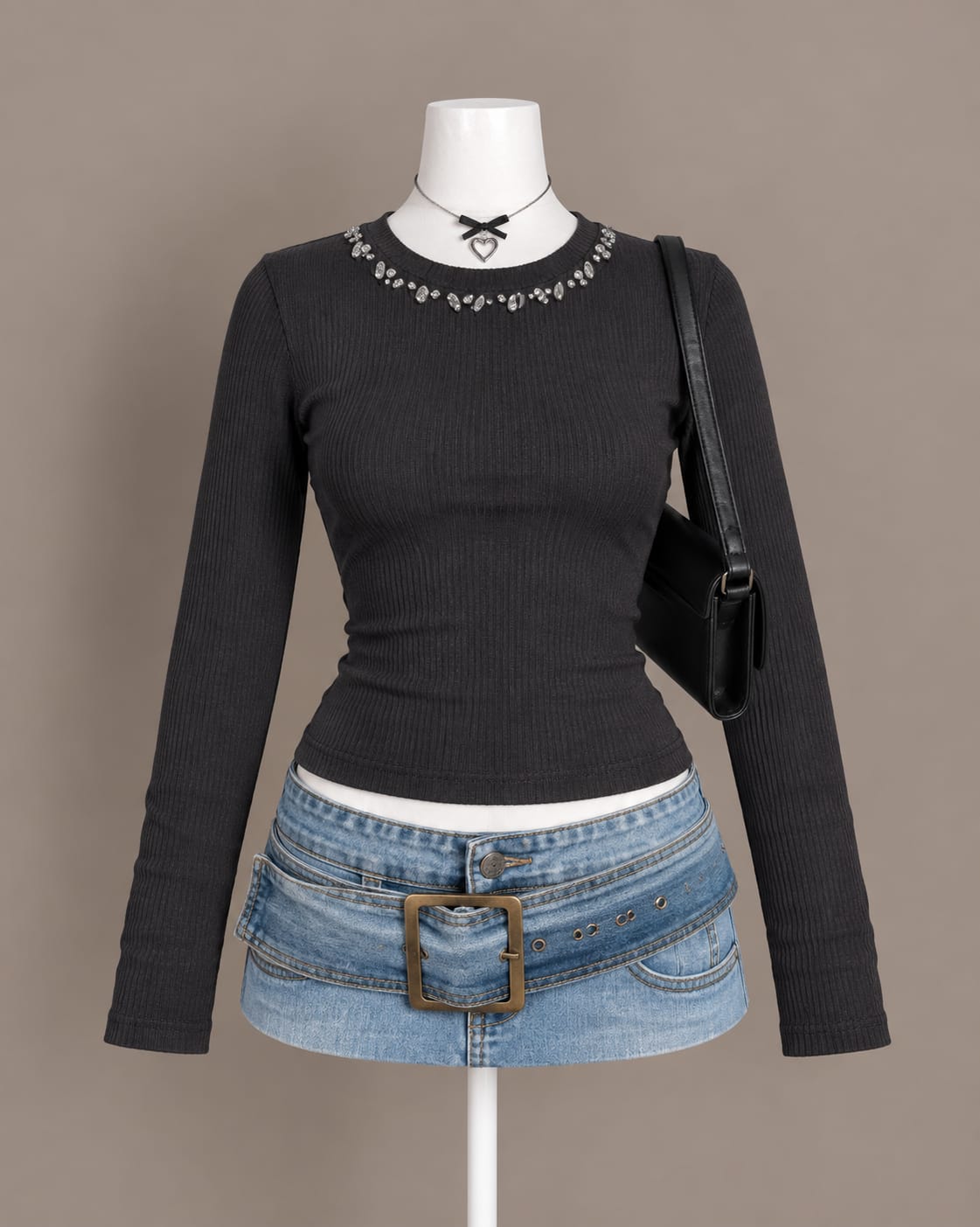 Black Long Sleeve Top