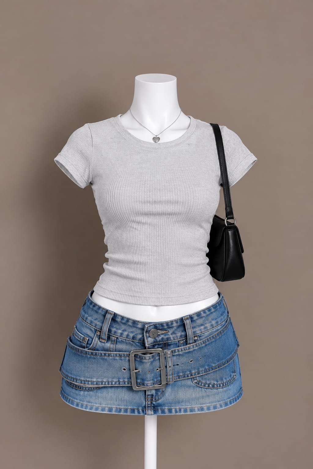 Light Gray Crop Top