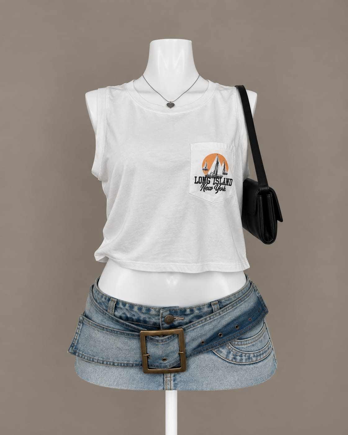 White Crop Top