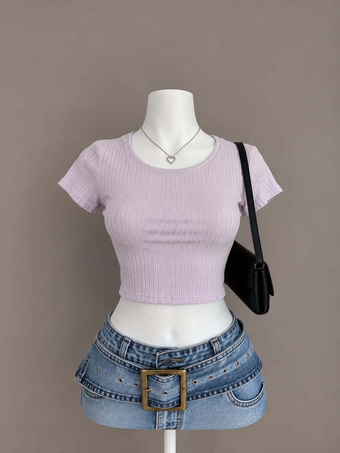 Lavender Crop Top