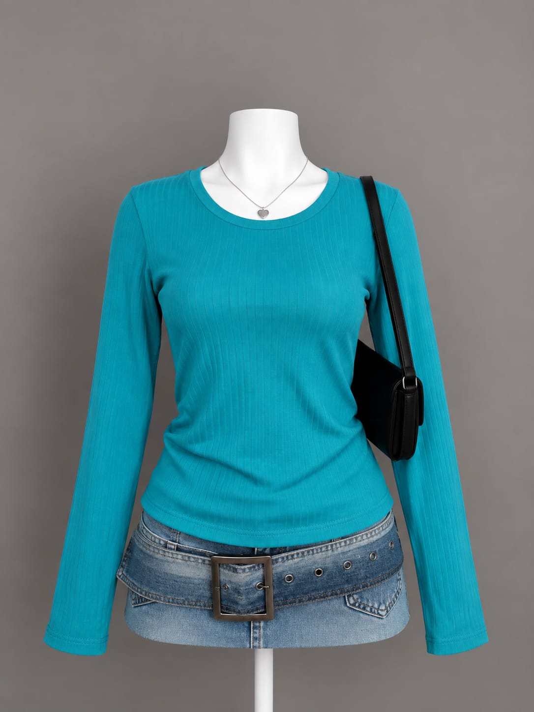 Turquoise Long Sleeve Top